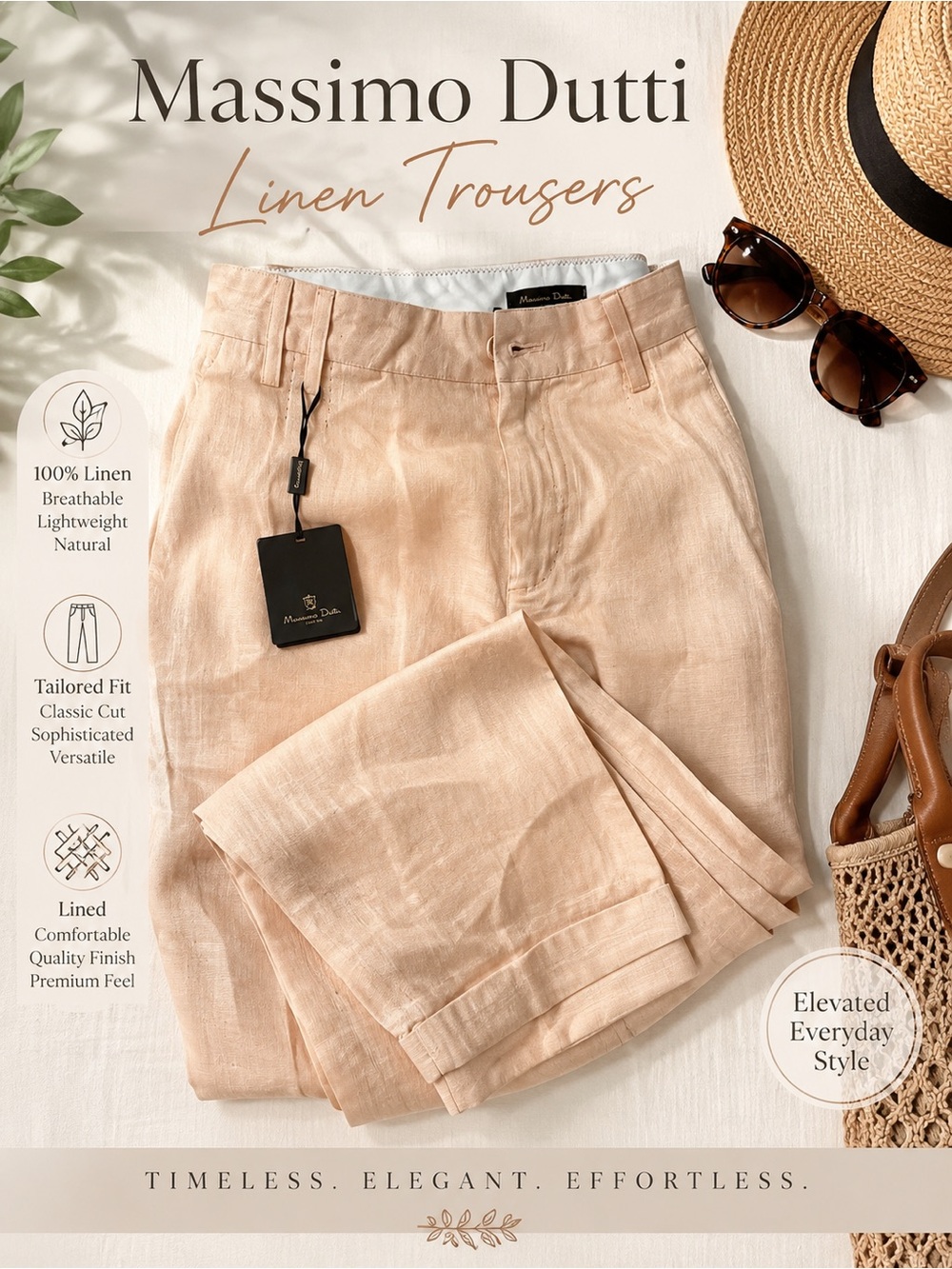 Massimo Dutti linen trousers